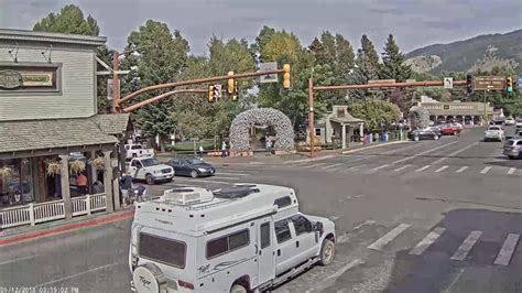 jackson hole webcam town square|town square live cam jackson.